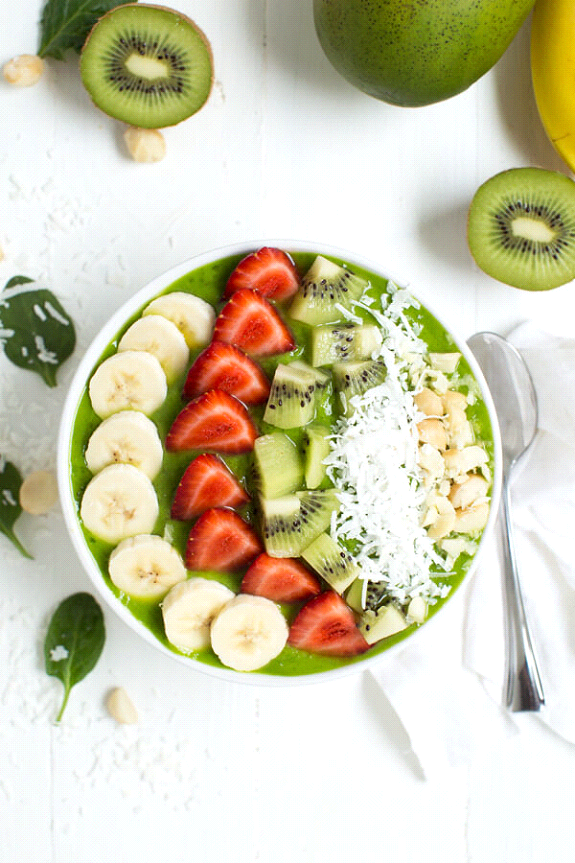 Tropical Green Smoothie Bowl